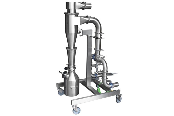 filterless cyclone for powder recovery