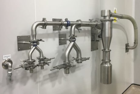 filterless cyclone for powder recovery