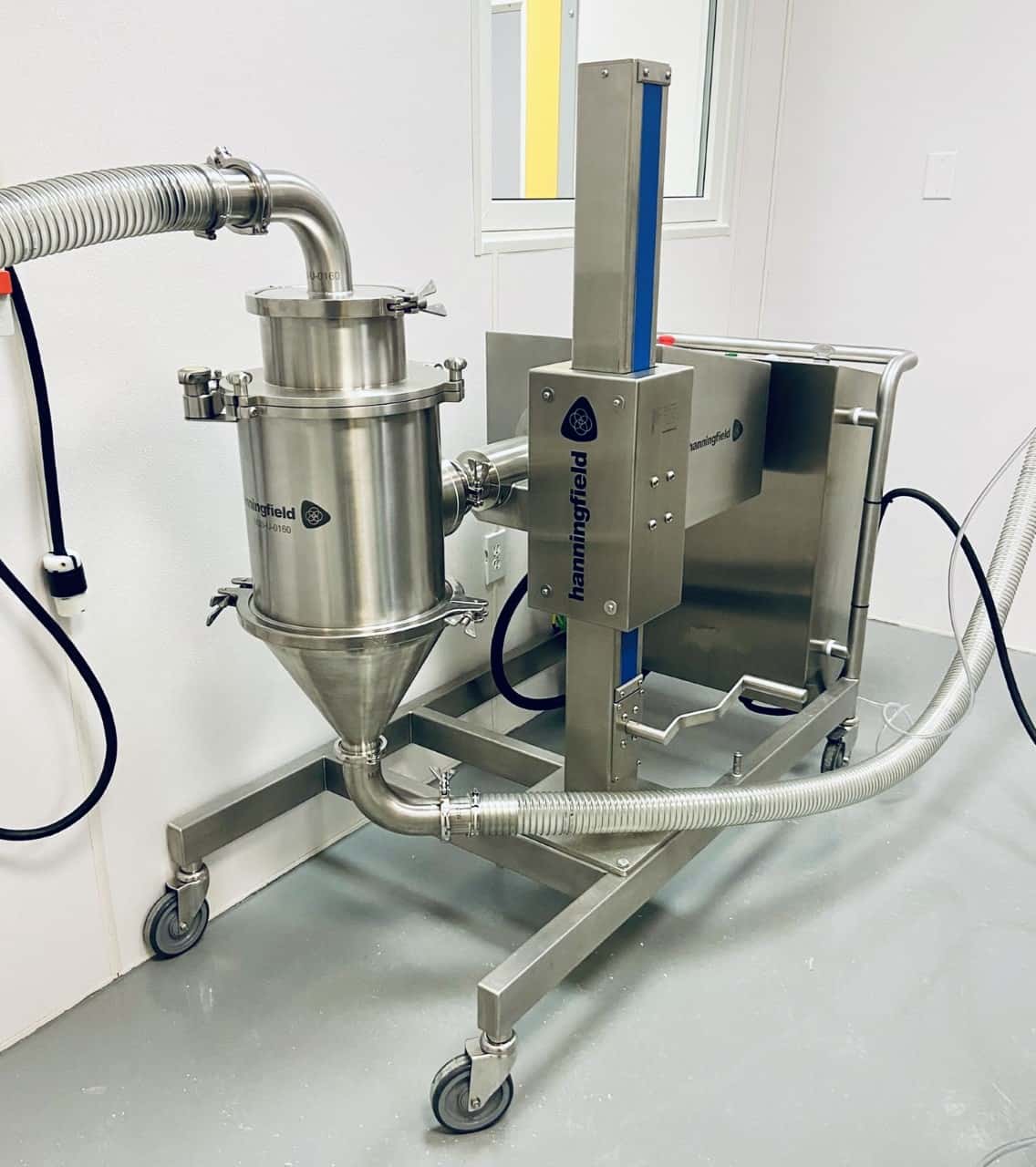 In-line vacuum milling HPAPIs