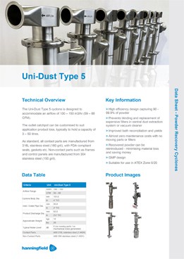Uni-Dust Type 5 Data Sheet